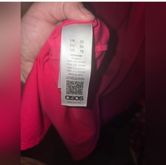 🍁🍂Asos hot pink long tunic open sleeve 18 - Picture 5 of 5